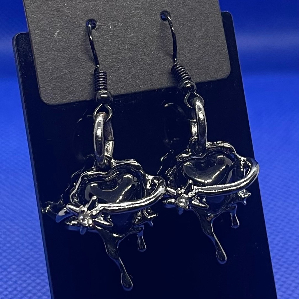 Bleeding Heart Hook Earrings